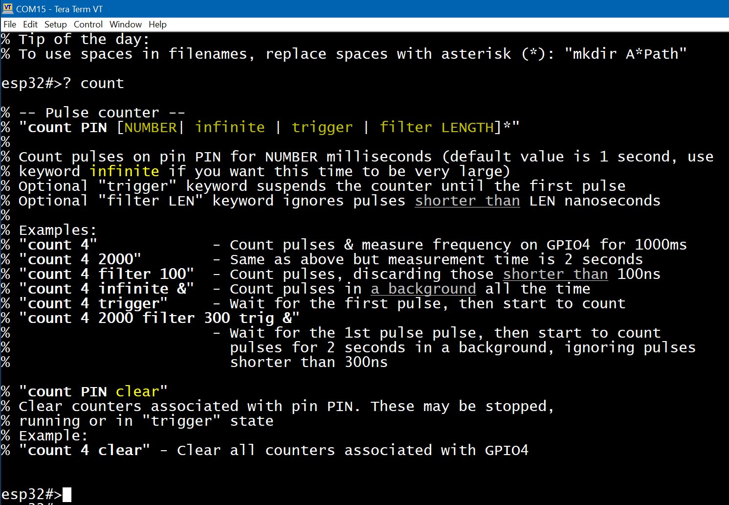 Example help page